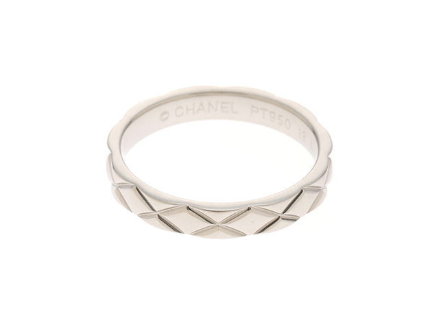 CHANEL シャネル マトラッセリング プラチナ950 56号 重さ約5.9g 【472