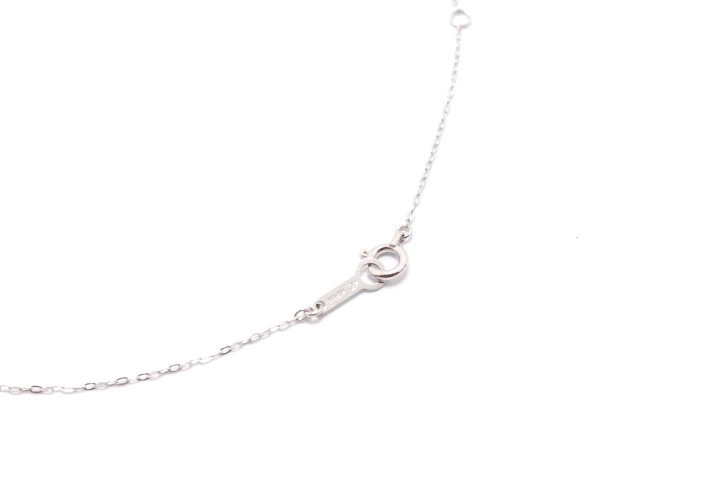 4℃ ヨンドシー 1粒ダイヤモンド ネックレス K18WG ホワイトゴールド 【460】2141300447121