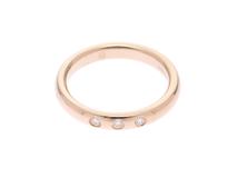 TIFFANY＆CO　ティファニー　スタッキングバンド　リング　ピンクゴールドPG　ダイヤ　約3.5g　サイズ約8号　2141300447992【432】