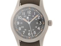 HAMILTON　ハミルトン　時計　カーキフィールド　Mechanical　42mm　H69529933　ブラック文字盤　ステンレススチール/ナイロン　手巻き　メンズ
