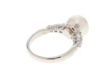 JEWELRY　ジュエリー　 　リング　PT900プラチナ　10.5号　パール　ダイヤモンド0.27 　約5.6g　2141300448241　【208】