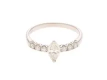 JEWELRY　ジュエリー　リング　PT900プラチナ　＃12　ダイヤモンド0.336/0.20 　約3.3g　2141300448524【208】