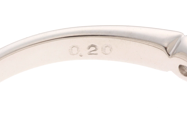 JEWELRY　ジュエリー　リング　PT900プラチナ　＃12　ダイヤモンド0.336/0.20 　約3.3g　2141300448524【208】