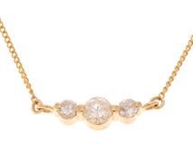 JEWELRY　ジュエリー　ネックレス　K18 ゴールド　ダイヤモンド0.32ct  　約2.0g  　2141300448920【208】