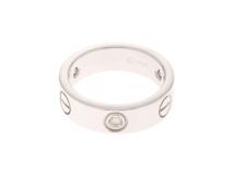 Cartier　カルティエ　ラブリング　ブランドジュエリー　ホワイトゴールド　ダイヤモンド　約8.3g　11号　B4032500　2141300449163　【205】