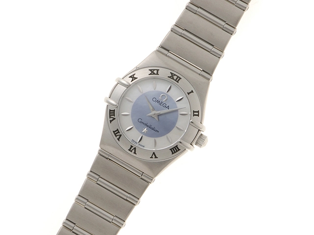 OMEGA　オメガ　時計　コンステレーション・ミニ　1562.84 　ブルー/ホワイトシェル文字盤　ステンレススチール　クォーツ　レディース