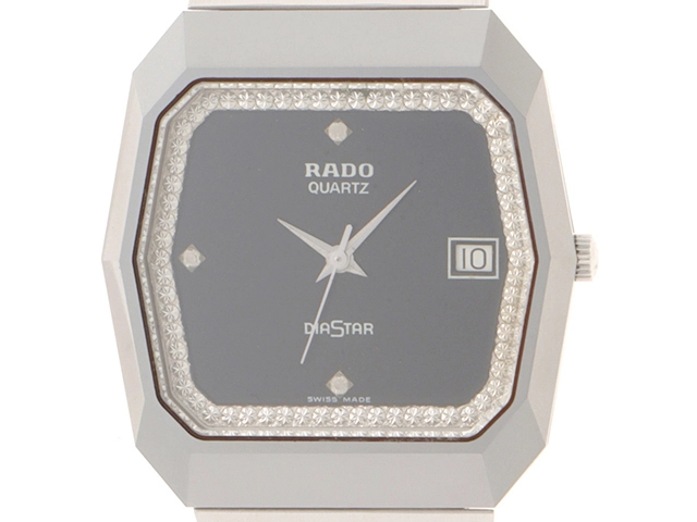 現状販売 RADO ラドー ダイヤスター 113.0182.3 ブラック文字盤