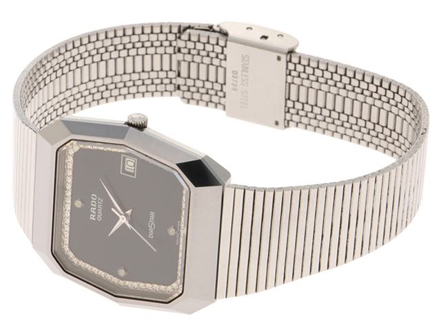 現状販売 RADO ラドー ダイヤスター 113.0182.3 ブラック文字盤