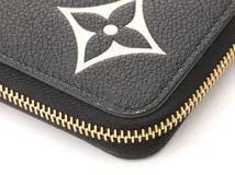 LOUIS VUITTON ルイヴィトン 長財布 ジッピー･ウォレット バイカラー モノグラム･アンプラント ブラック ベージュ M80481【473】