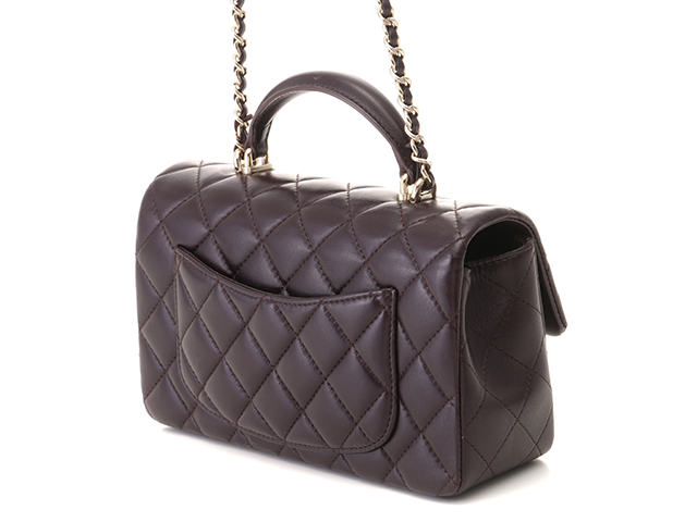CHANEL シャネル マトラッセ トップハンドル ミニフラップバッグ  