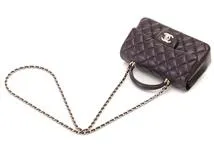 CHANEL シャネル マトラッセ トップハンドル ミニフラップバッグ ボルドー GP ゴールド金具  AS2431 2141300449743【200】