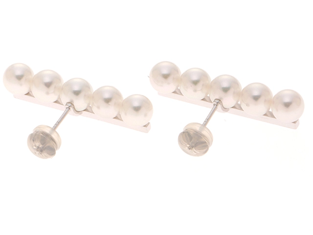 TASAKI  タサキ バランス プラス イヤリング E-4463-18KWG 18Kホワイトゴールド/あこや真珠【472】SJ