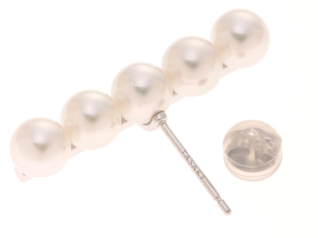 TASAKI  タサキ バランス プラス イヤリング E-4463-18KWG 18Kホワイトゴールド/あこや真珠【472】SJ