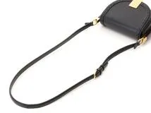 FENDI　フェンディ　ムーンライト 　ショルダーバッグ 　ブラック 　レザー/プレ騎士ガラス　8BT346　2141300450565　【437】