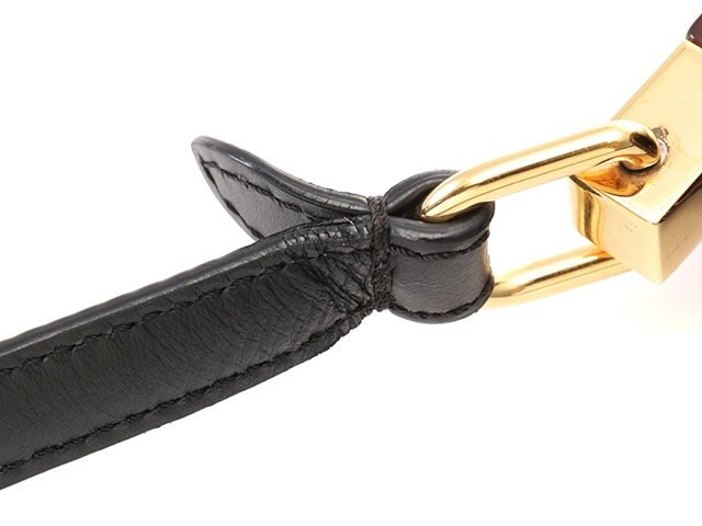 FENDI　フェンディ　ムーンライト 　ショルダーバッグ 　ブラック 　レザー/プレ騎士ガラス　8BT346　2141300450565　【437】