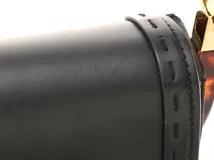 FENDI　フェンディ　ムーンライト 　ショルダーバッグ 　ブラック 　レザー/プレ騎士ガラス　8BT346　2141300450565　【437】