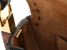 FENDI　フェンディ　ムーンライト 　ショルダーバッグ 　ブラック 　レザー/プレ騎士ガラス　8BT346　2141300450565　【437】