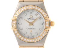 OMEGA　オメガ　時計　コンステレーション ダイヤベゼル　1267.75　シェル文字盤　イエローゴールド/ステンレススチール　クォーツ　レディース