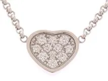 ショパール ネックレス マイハッピーハート 18Kホワイトゴールド ダイヤモンド Chopard ショパール マイハッピーハート ネックレス K18ホワイト