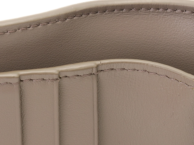 CELINE　セリーヌ　スモールトリフォールド　ウォレット　ペブル　カーフ【433】2141300451364