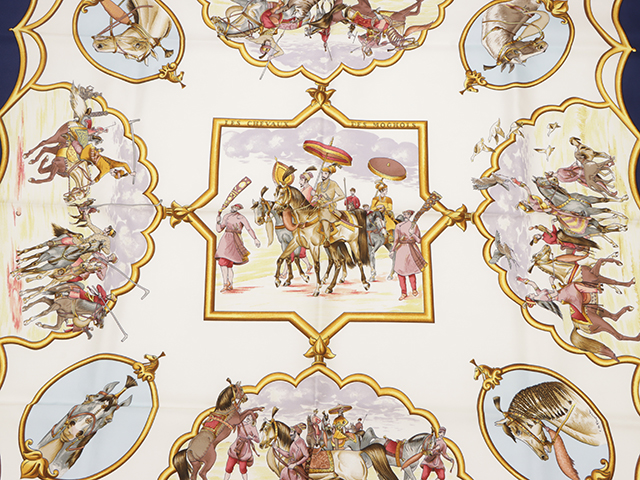 W*!様 エルメスカレ90 LES CHEVAUX DES MOGHOLS(実家 エルメスカレ90 LES CHEVAUX DES MOGHOLS(実家保管品) - メルカリ