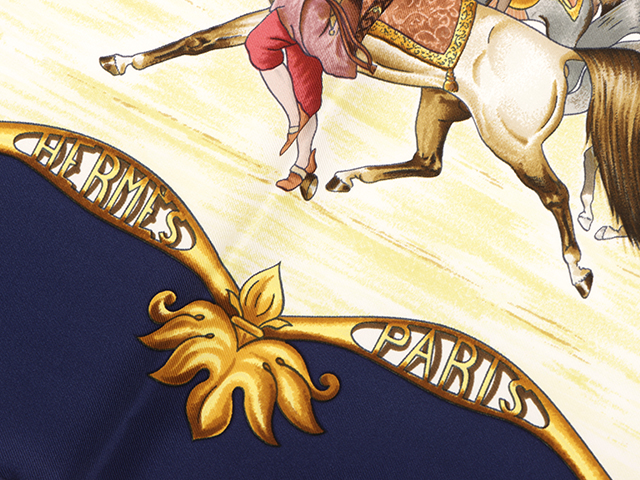 エルメス　シルク　カレ90 LES CHEVAUX DES MOGHOLS 未使用級 HERMES エルメス カレ90 LES CHEVAUX DES MOGHOLS