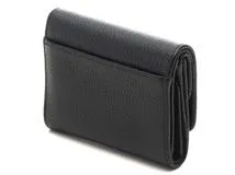 PRADA 三つ折り財布 ブラック PRADA プラダ ミニ三つ折財布 ブラック レザー 1MH043