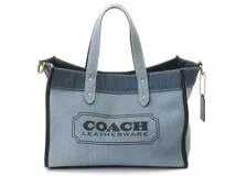 COACH コーチ フィールドトート30 2wayショルダーバック ブルーデニム