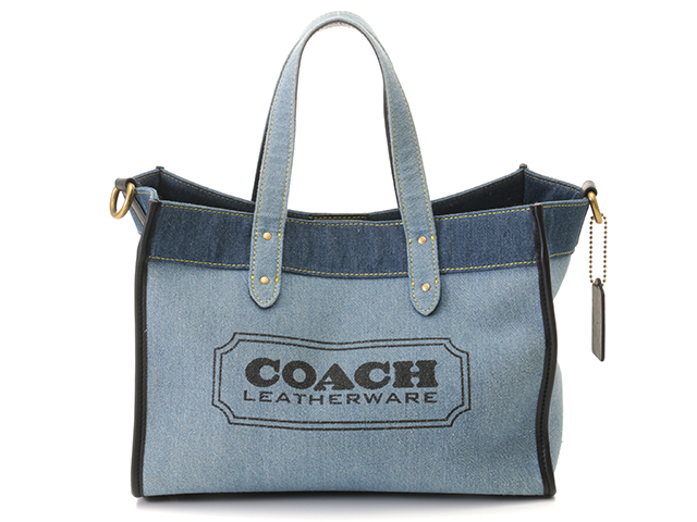 COACH コーチ フィールドトート30 2wayショルダーバック ブルー