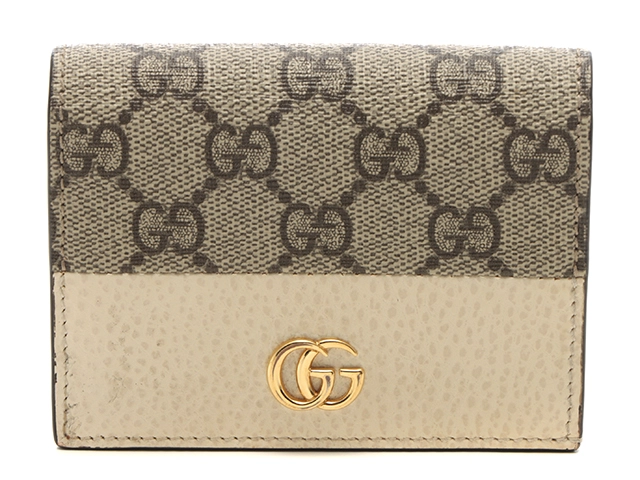 GUCCI グッチ ダブルG スプリーム カードケースウォレット ベージュ