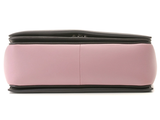 CELINE セリーヌ フレームバッグ ミディアム 180263 ピンク/グレー レザー【431】2141300457571