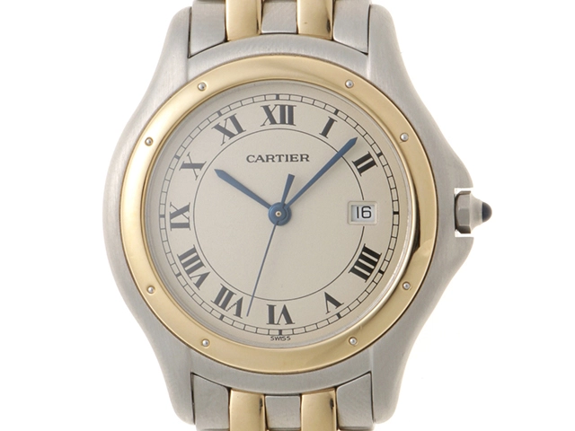 Cartier Panthère Cougar LM W35006B6 YG/SS Yellow Gold/Stainless  