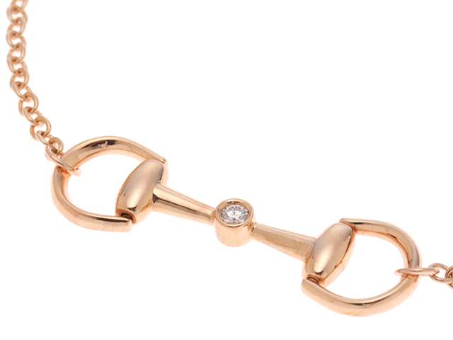 GUCCI グッチ ホースビット チェーン ブレスレット K18 ピンクゴールド