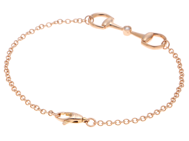 GUCCI グッチ ホースビット チェーン ブレスレット K18 ピンクゴールド