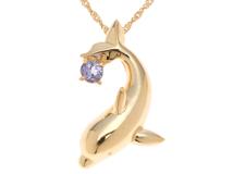 JEWELRY　ジュエリー　ネックレス　K18 ゴールド　タンザナイト　2.2g　2141300459681　【471】L