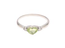 JEWELRY　ジュエリー　 リング　PT900プラチナ　#18.5　スフェーン/ダイヤモンド0.08 　3.4g　2141300459919　【471】