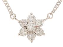 JEWELRY　ジュエリー　ネックレス　PT850/PT900プラチナ　ダイヤモンド0.58ct　約5.7g　【207】2141300460557
