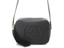 GUCCI グッチ ソーホー ショルダーバッグ ブラック レザー