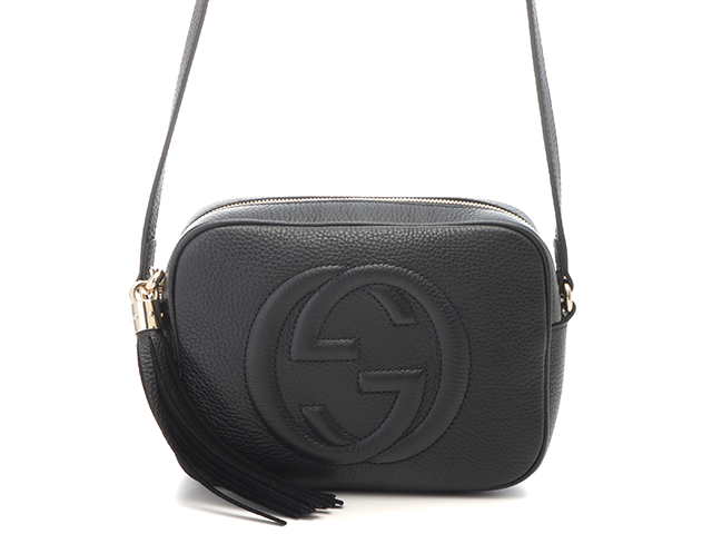 GUCCI グッチ ソーホー ショルダーバッグ ブラック レザー
