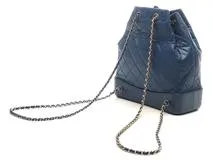 CHANEL シャネル ガブリエルドゥシャネルバックパック ブルー/ゴールド