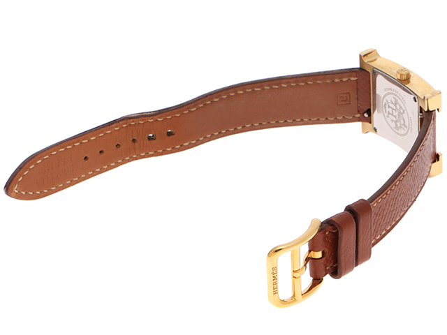 T536 エルメス Hウォッチ HH1.201 ゴールド クォーツ T536 エルメス Hウォッチ HH1.201 ゴールド クォーツ HERMES エルメス
