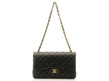 CHANEL　シャネル　ショルダーバッグ　デカマトラッセ30　Ｗチェーンショルダー　ブラック/GP　ラムスキン　P0PX****　【471】　RE