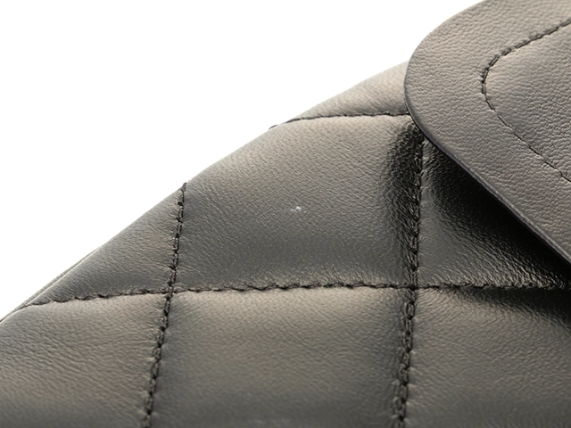 CHANEL　シャネル　ショルダーバッグ　デカマトラッセ30　Ｗチェーンショルダー　ブラック/GP　ラムスキン　P0PX****　【471】　RE