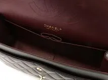CHANEL　シャネル　ショルダーバッグ　デカマトラッセ30　Ｗチェーンショルダー　ブラック/GP　ラムスキン　P0PX****　【471】　RE