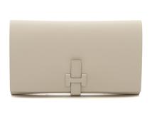 HERMES　エルメス　ニュー・Ｈパッサン・トゥタンマン　ウオレット　財布　クレ/ヴォー・エプソン　【472】KS