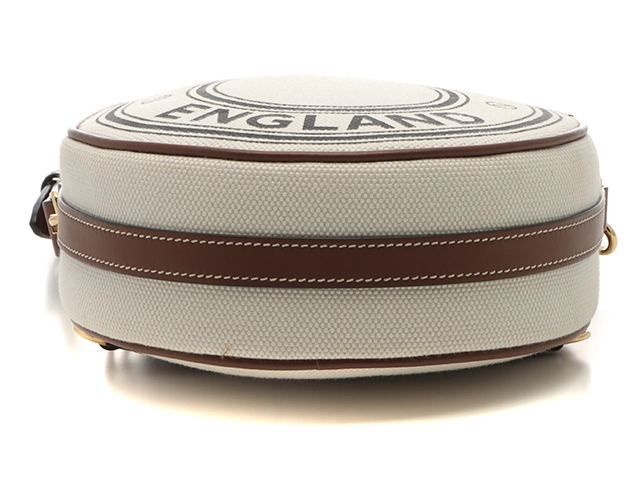 BURBERRY　バーバリー　ロゴグラフィック　ルイーズ　ショルダーバッグ　ホワイト／ブラウン　8027602　【431】　2141300467532