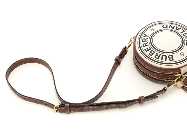 BURBERRY　バーバリー　ロゴグラフィック　ルイーズ　ショルダーバッグ　ホワイト／ブラウン　8027602　【431】　2141300467532