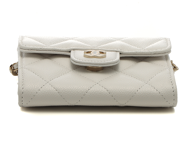 CHANEL ミニマトラッセ　ホワイト シャネル CHANEL マトラッセ ミニマトラッセ ミニマト マトラッセ17