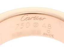 Cartier　カルティエラブリング　　ピンクゴールド　ワンポイントダイヤ/ピンクサファイヤ　４８号（国内規格サイズ約８号）【471】