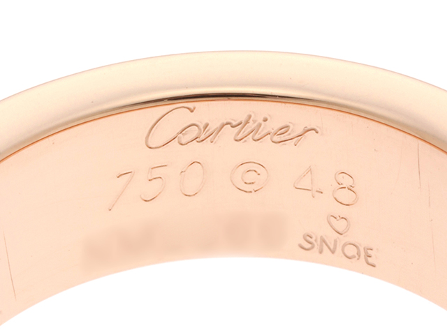 カルティエ CARTIER ラブリング リング 指輪 K18PG 1Pピンクサファイア #48 約8号 CRB4064448  新入荷 CA0452